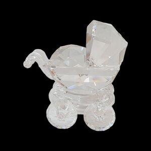 Swarovski Crystal Baby‎ Carriage Pram Figurine 199197
